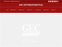 Tablet Screenshot of gecenvironmental.com